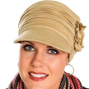 Cardani tan knit hat